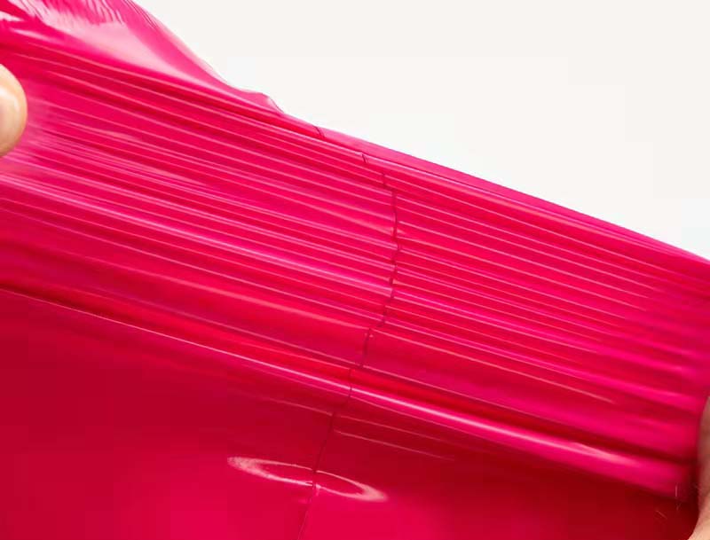 邕宁玫红色快递袋-05